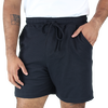 Short Negro De Algodón Con Bolsas y Cordón Ajustable Para Caballero
