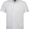 Camisa Manga Larga Color Blanco Slim Fit Con Cintilla Para Hombre