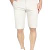 Bermuda Color Arena Gabardina De Algodón Slim Fit Para Hombre